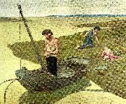 Pierre Puvis de Chavannes den fattige fiskaren France oil painting artist
